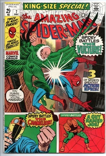 AMAZING SPIDER MAN ANNUAL #7 King Size SPECIAL 1970 MARVEL comic USA book FN/VF