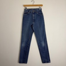 Vintage 80s Lee Riders Denim Blue Jean Pants Straight Leg Scovill Union Made