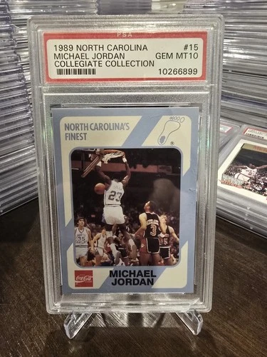 1989 Michael Jordan Collegiate Collection #15 - PSA 10 *Case Damage / CARD SAFE