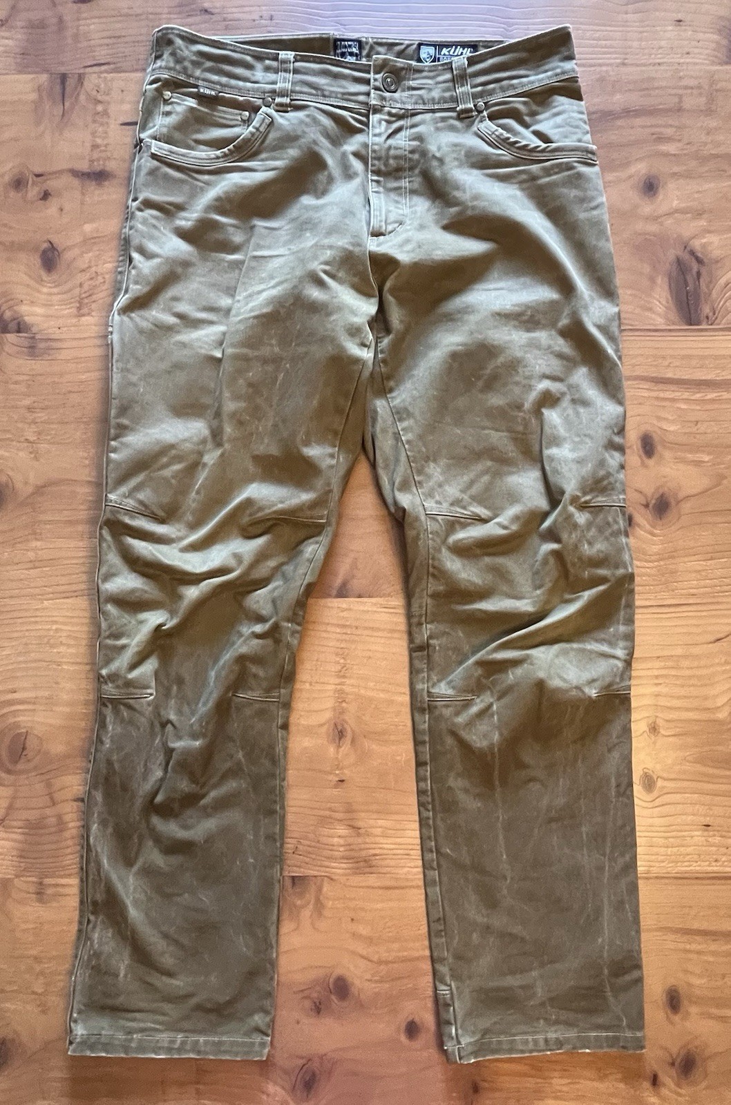 Kuhl Mens Pants Born In The Mountains Size 34X32 VTG Patina Dye Brown Very Good