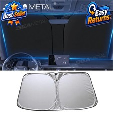 SEAMETAL Car Windshield Sun Shade Foldable UV Block Front Window Sun Visor
