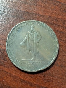 1834 Hard Times Token Attleboro, Massachusetts HT-150 (Rulau) or Low 83