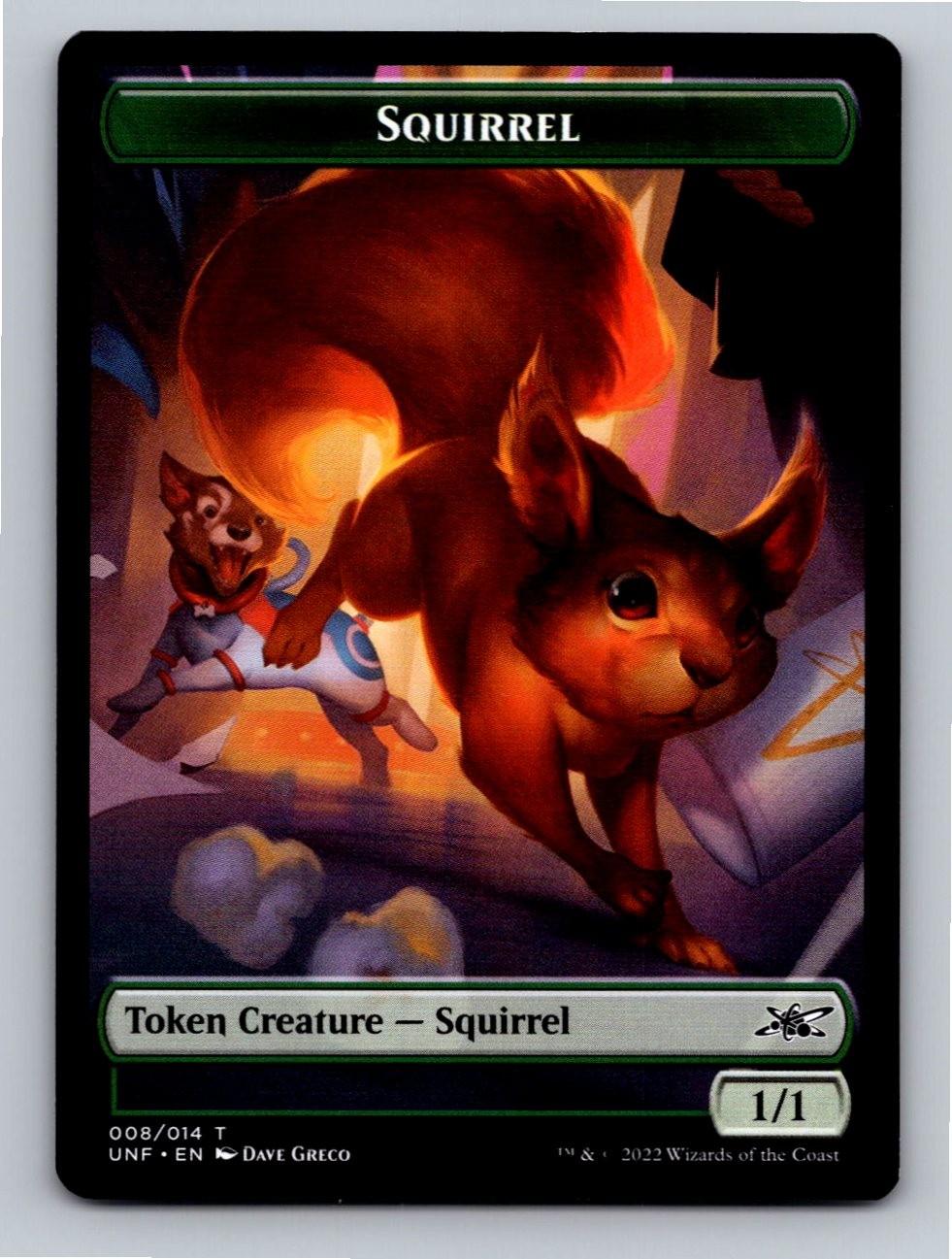 Squirrel Token 8 Token Unfinity Magic: The Gathering Near Mint