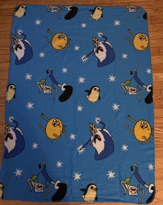 Adventure Time Fleece Throw Blanket by Northwest Finn, Jake, Ice King, Gunter
