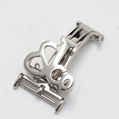 JACOB & CO. Echt Verschluss D Schnalle Herrenuhr Armband Teile Silber Farbe 20mm