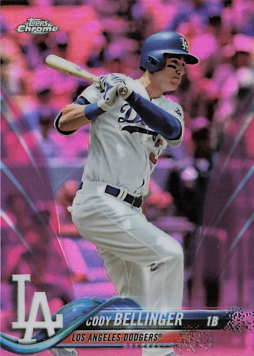 2018 Topps Chrome #132 Cody Bellinger Pink Refractor