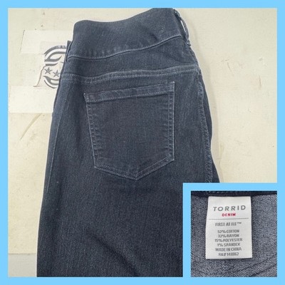 Torrid Denim First Fit Jegging Dark Wash High Rise Stretch Womens Plus Size 17