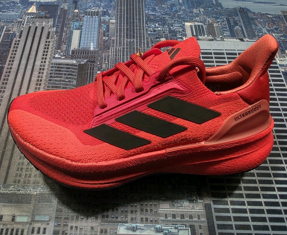 Adidas UltraBoost 5X Pure Ruby/Core Black Mens Size 7.5 JH9032 New