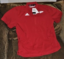 Indiana Hoosiers FOOTBALL ADIDAS 1/4 zip pullover coaching shirt mens small NWT