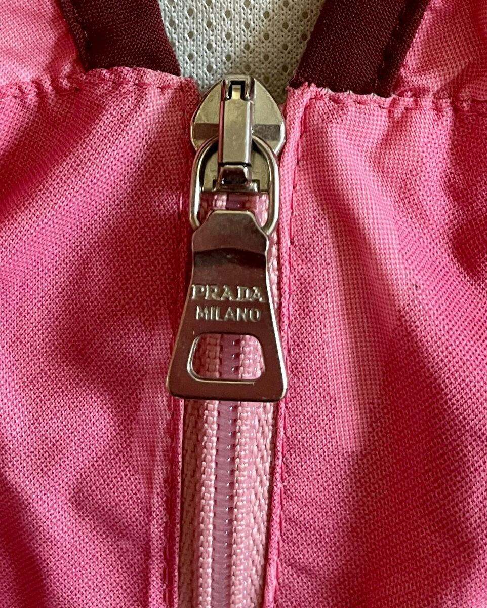 Prada sport s/s 2000 runway technical zip tie dye pink miucca italy yoga  workout