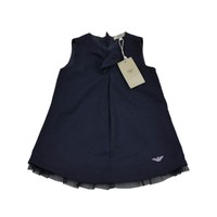 Armani Baby Girls Navy Dress 100% Genuine Luxury Sz 12m Armani Baby Girls Navy Dress 100% Genuine Luxury Sz 12m