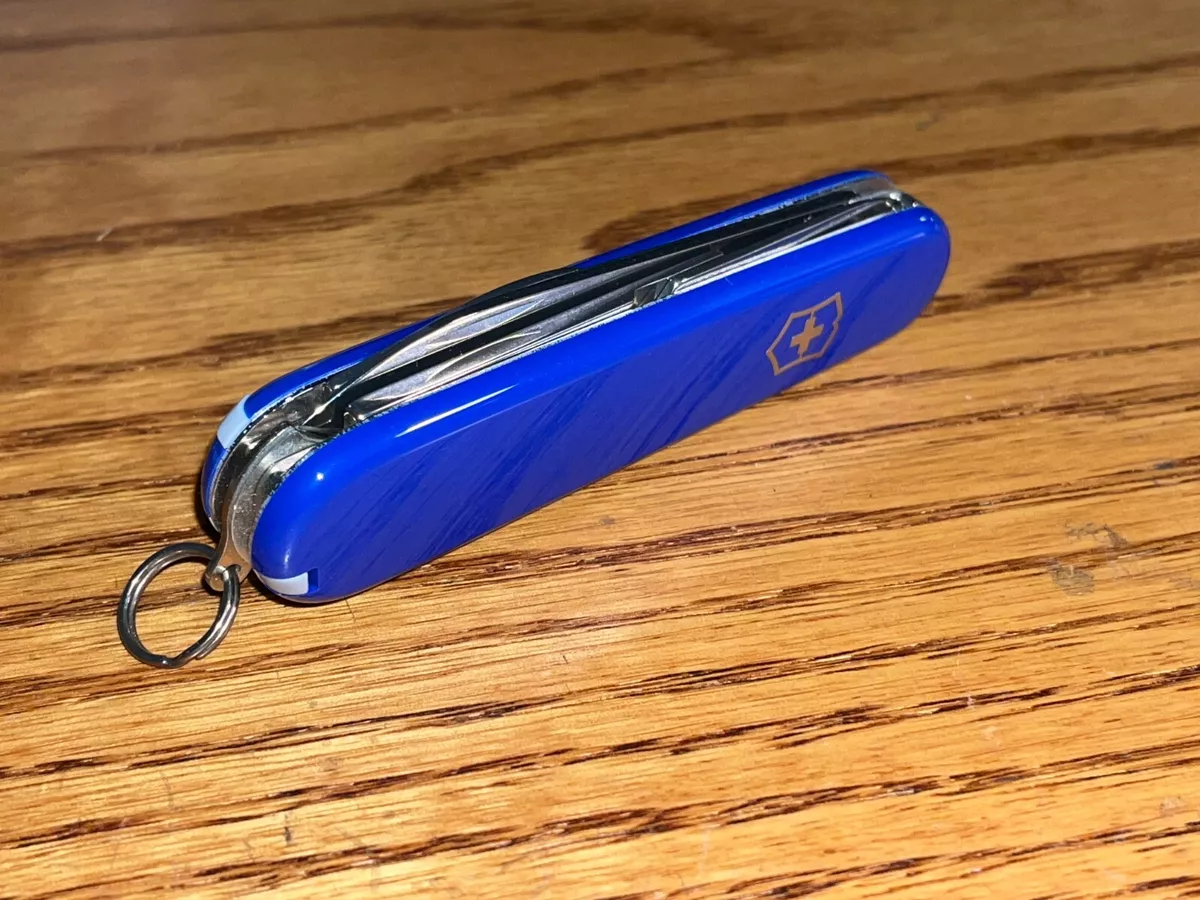 New Victorinox Swiss Army 91mm Knife : COMPACT in Cobalt BLUE 1.3405.2