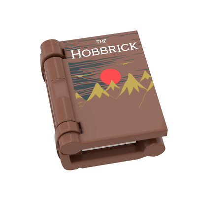 ''The Hobbrick'' Book - Minifig Accessory - Custom Printed - Brick City - LOTR