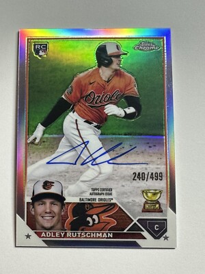 その他 Adley Rutschman 2023 Topps chrome RC ADLEY RUTSCHMAN TOPPS CHROME 2023 ROOKIE AUTO #RA-AR ORIOLES