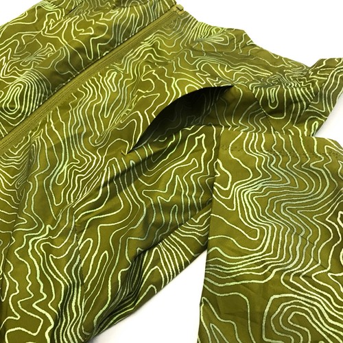 All in Motion Girls Size M 8 Lined Rain Jacket Hooded Thumbholes Aspiring Olive - Picture 7 of 13
