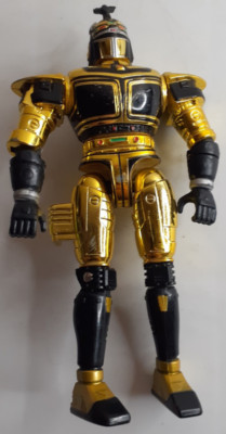 Bandai Saban's Beetleborgs Metallix 1998 Chromium Gold Beetleborg Figure Only