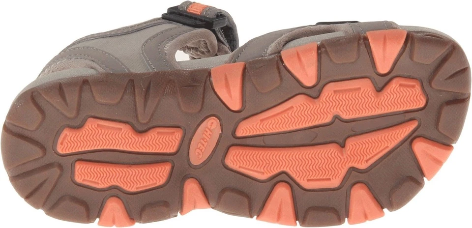 NUEVA Sandalia Hi-Tec Para Niños GT Correa CH Junior Gris-Gris Cálido-Melocotón Talla J10 Foto 4 de 4