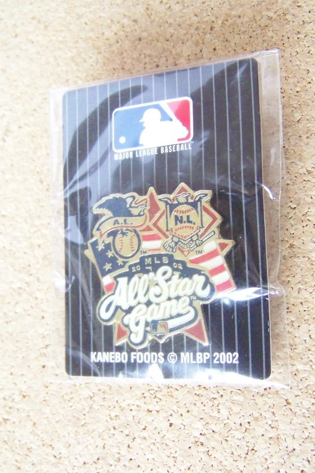 AL NL logos flag AS AllStar Game Kanebo Foods Japanese MLB pin issued