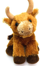 Aurora Brown Toro Bull Texas Longhorn Flopsie 8" Plush Stuffed Animal
