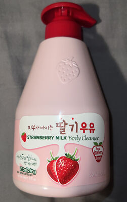 Kwailnara Welcos Strawberry Milk Body Cleanser K Beauty Korean 560mL  - NEW