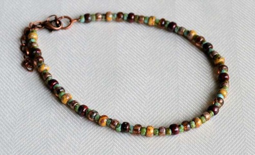 Multi-color Anklet Ankle Bracelet Beaded Ankle Bracelet Ankle Jewelry By Yevga - 第 3/6 張圖片
