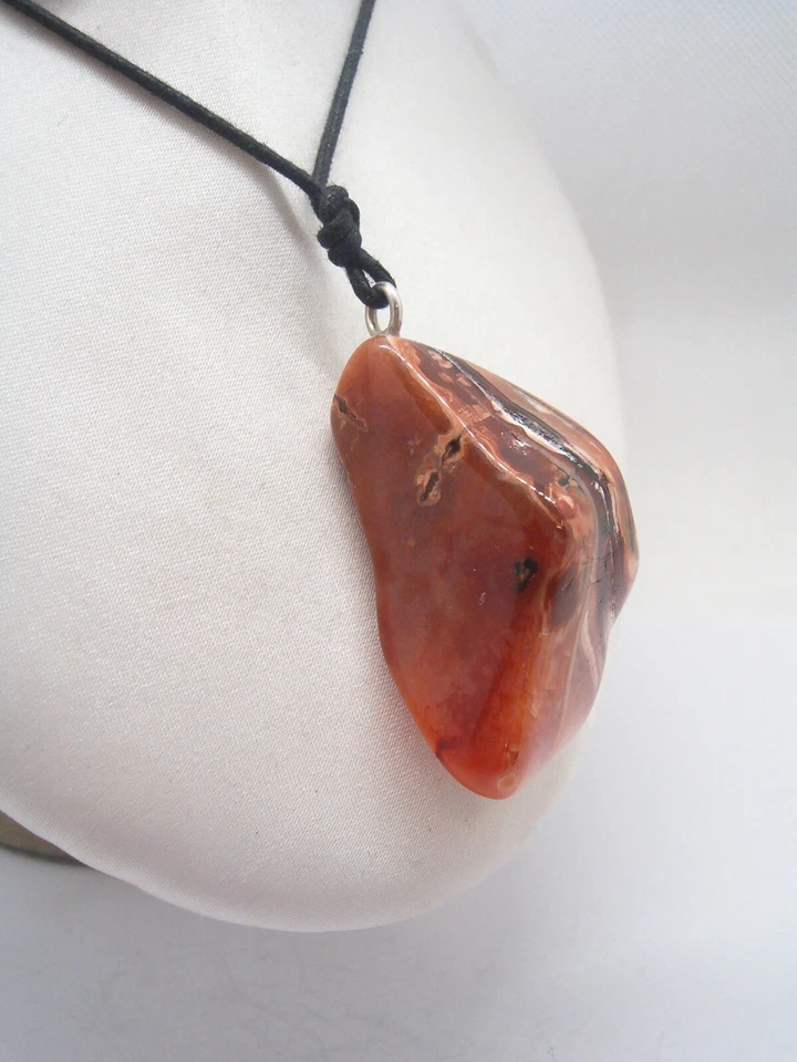 Ciondolo in ARGENTO 925 con OPALE naturale - pendente pietra dura - - Immagine 3 di 4