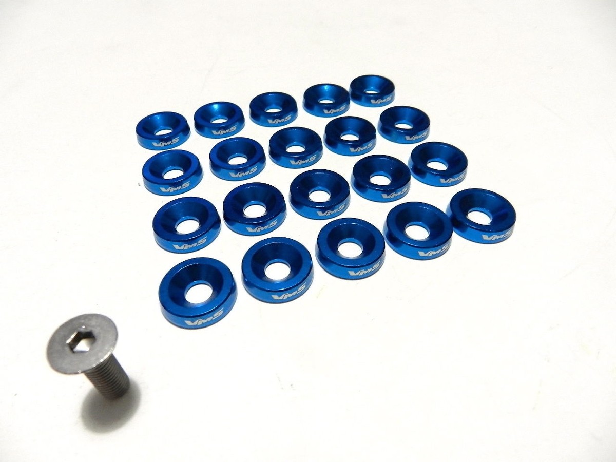 ウォッシュボード 30PC BLUE FENDER WASHER ENGINE BAY DRESS UP KIT FOR SCION FRS