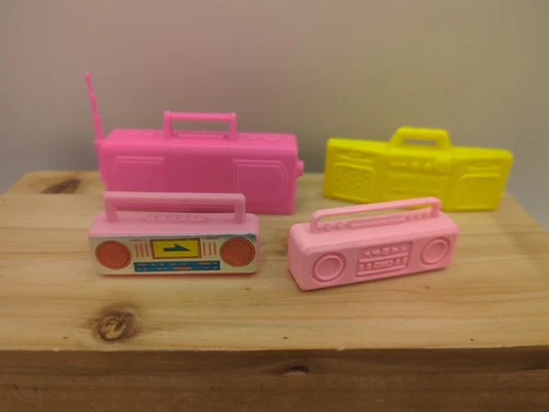Barbie Doll Sized 1990's Boom Boxes Stereos Vintage