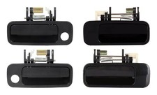 New Front Rear Outside Door Handles Set 4 Black For 1997-2001 Toyota Camry