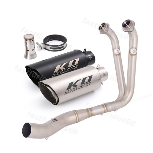 51MM System For CF-Moto 450SR-S 2023-2025 Header Exhaust Link Pipe Muffler Tips - Picture 8 of 11