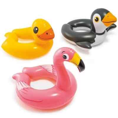 Aufblasbarer Schwimmring Jungen Mädchen Flamingo Ente Pinguin Schwimmbad Schwimmer 3-6 Jahre