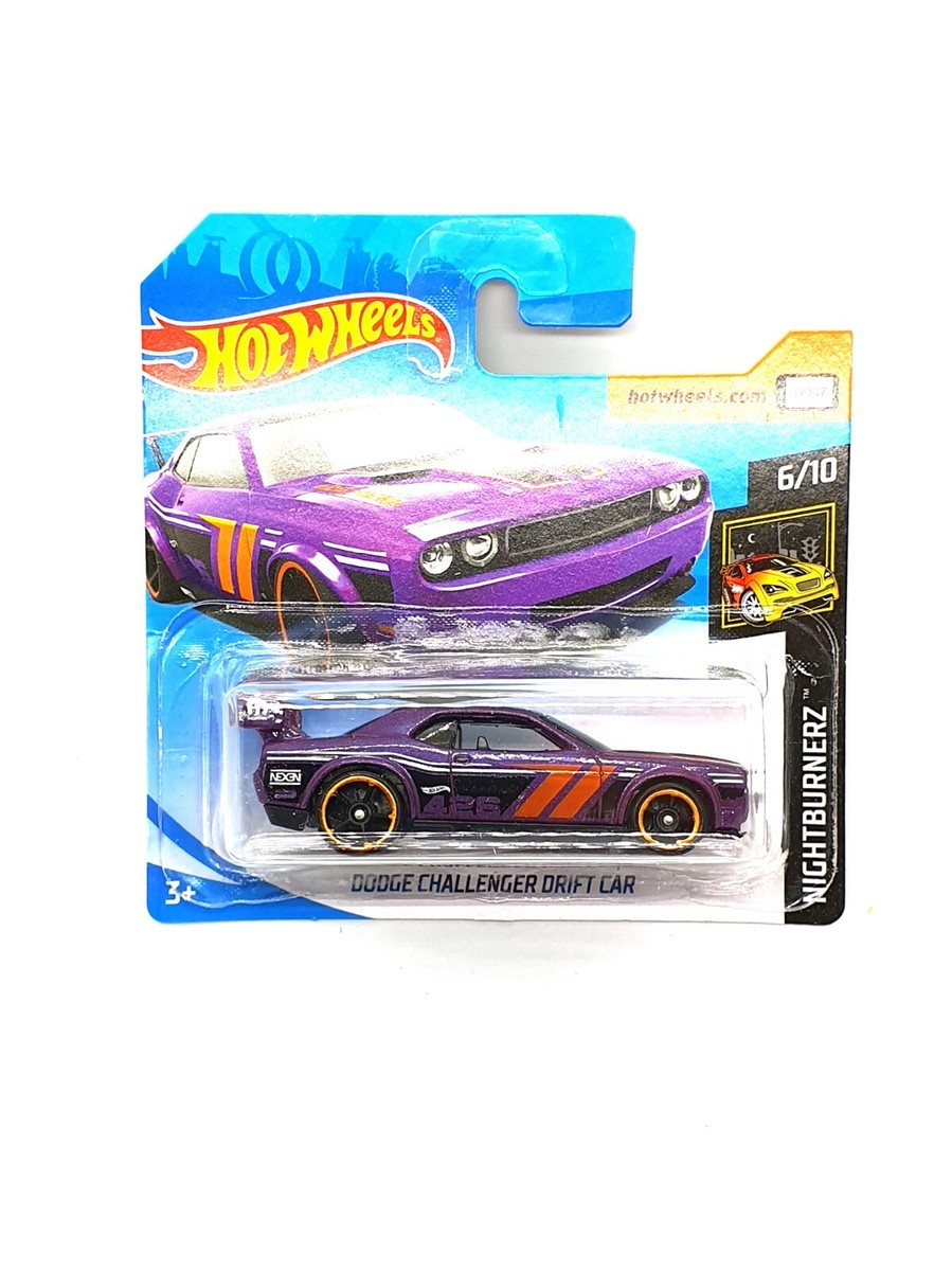 Hot Wheels Purple Dodge Challenger Drift Kids Diecast Model Toy