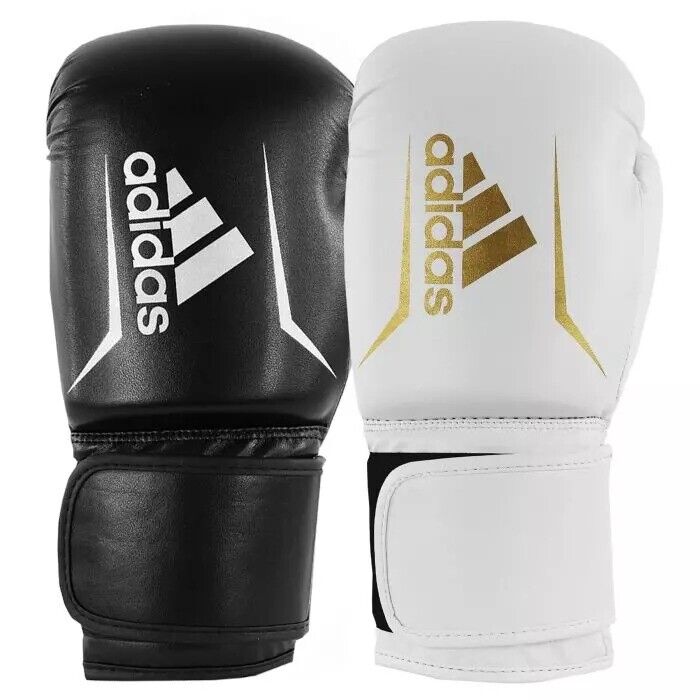 adidas Speed 50 Boxing Gloves Sparring Black White Gold Adults Kids 4-16oz  | eBay