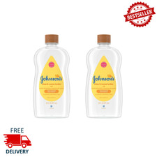 Johnson's Baby Oil, Mineral Oil Enriched with Shea Cocoa Butter 20 fl. oz, 2PK