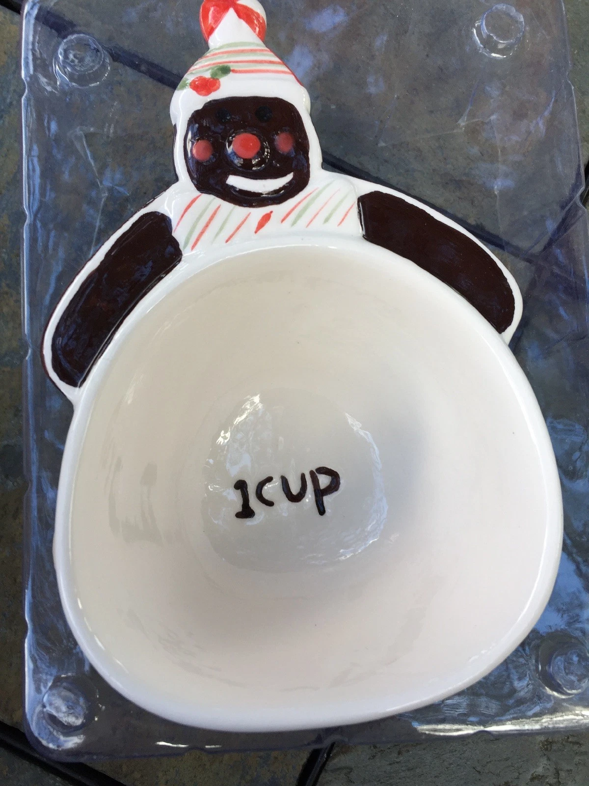 Vintage GLITTERING GOODIES Gingerbread Measuring Cups NEW RARE 4/5 UNIQUE ❤️j8