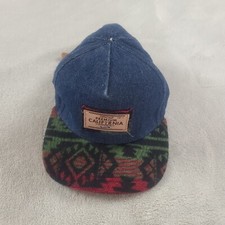 Official Hat Cap Strap Back Mens Blue Denim Casual Headwear