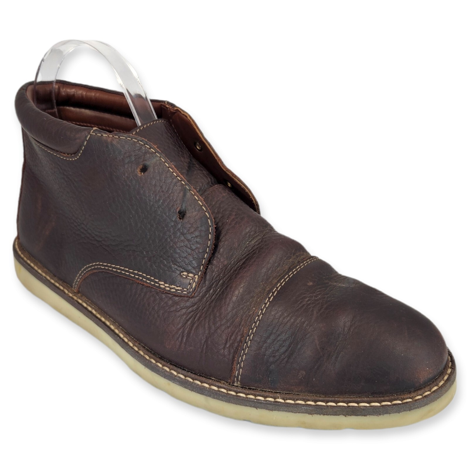 Clark's Men's Brown Leather Chukka Ankle Boots Bootie… Gem