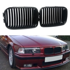Glanz Schwarz Nieren Kühlergrill Grill Für BMW 3er E36 1992 1993 1994 1995 1996