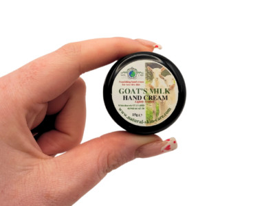 Ziegenmilch Handcreme 15g trocken empfindliche juckende Haut Ekzeme Dermatitis Schuppenflechte