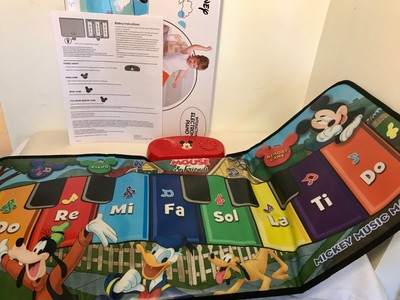 Disney Mickey Mouse Floor Piano Interactive Electronic Music Mat