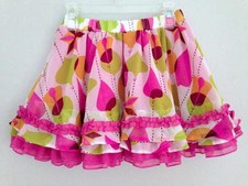 Matilda Jane ALL THE BAUBLES Chiffon Skirt 6 Pink Ornament Paint By Numbers