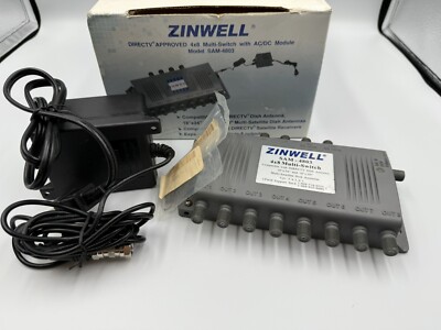 Zinwell SAM-4803 4 x 8 Multi-Switch DirecTv Compatible with 18'' x 20''/24''
