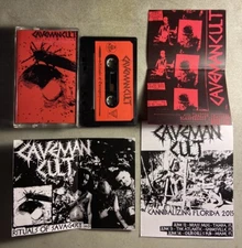 Caveman Cult Rituals of Savagery Demo Cassette + Release Party Flyer Black Metal