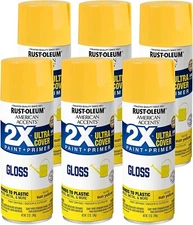 Rust-Oleum 249092 Painter's Touch 2X Ultra Cover Spray Paint 12 oz Gloss Sun Ylw