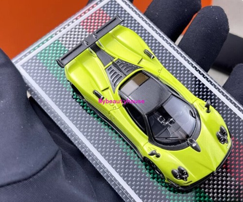 U2 1:64 Green Zonda Tricolore Racing Sports Model Diecast Resin Car - Picture 11 of 12