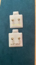 Broquel Oro Italiano 14K Un Par