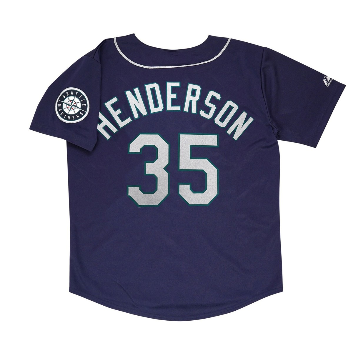 Rickey Henderson 2000 Seattle Mariners Alt Navy Blue Men's