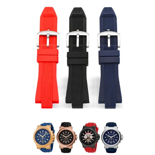 29mm Soft Rubber Watch Band Strap For 