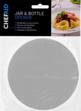 CHEF AID RUBBER JAR & BOTTLE GRIP OPENER -HELP OPEN TIGHT LIDS - NON SLIP MAT