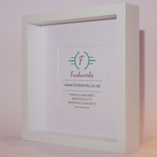 Deep Photo Frame Picture Display Square Box 3D 23x23cm 9x9in Like RIBBA